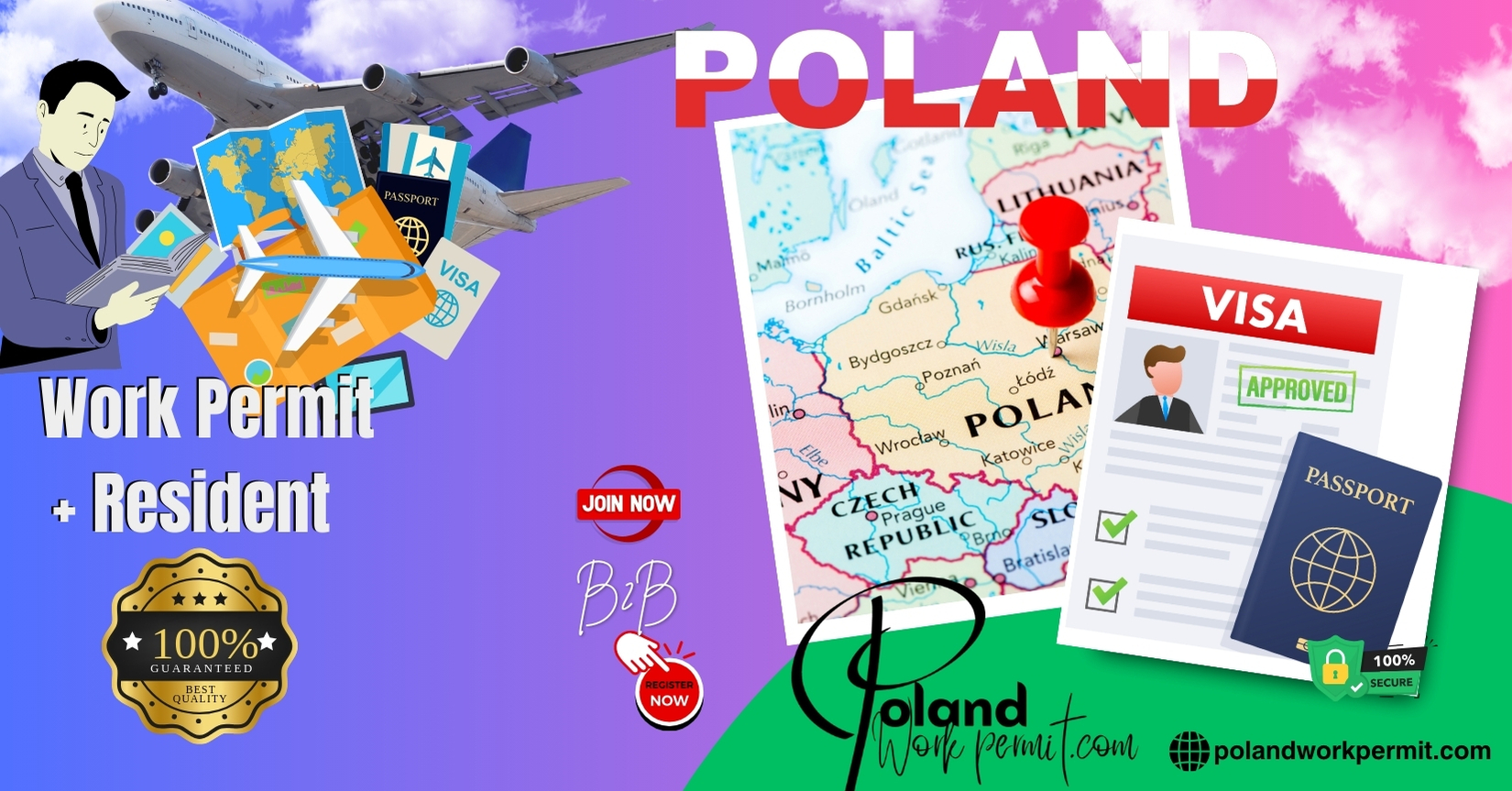 How to Apply for a Work Permit, Student Visa, Business Visa, Investor Visa, and Resident Card Visa from India to Poland?